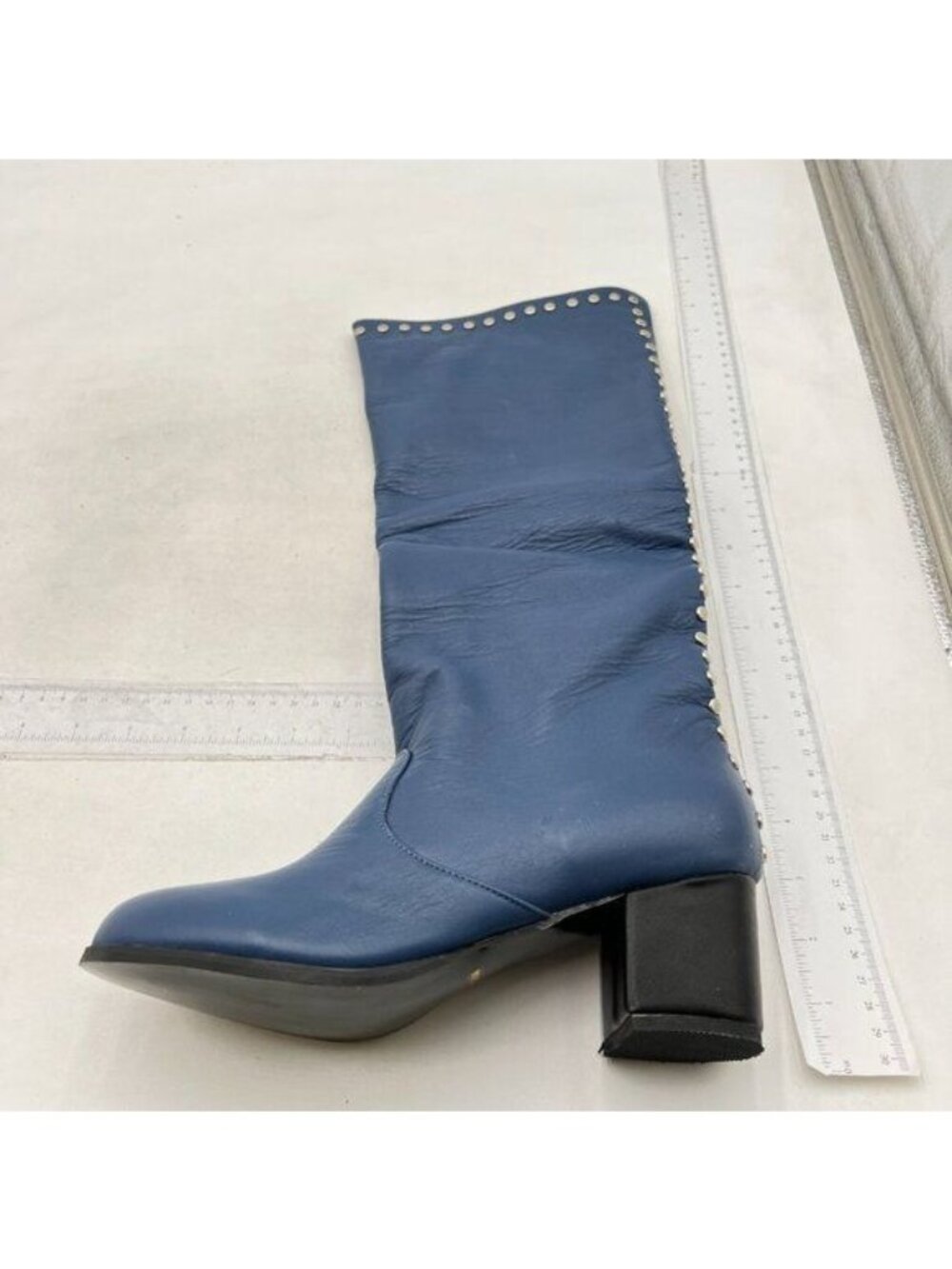 Knee High Boots Women Wide Calf Womens Banana Boots Chunky Block Heel Tall Boots